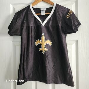NFL Team Apparel Women's‎ New Orleans Saints Reggie Bush #25 Jersey Black/Gold M